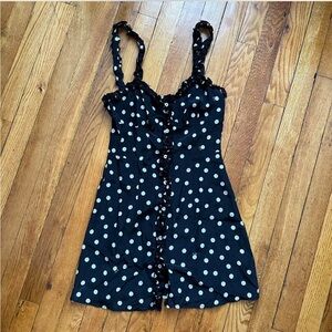 Realisation Par Julia Dress with White Polka Dots - excellent condition like new